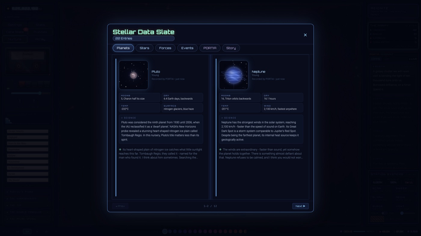 The Data Slate, a journal of discoveries