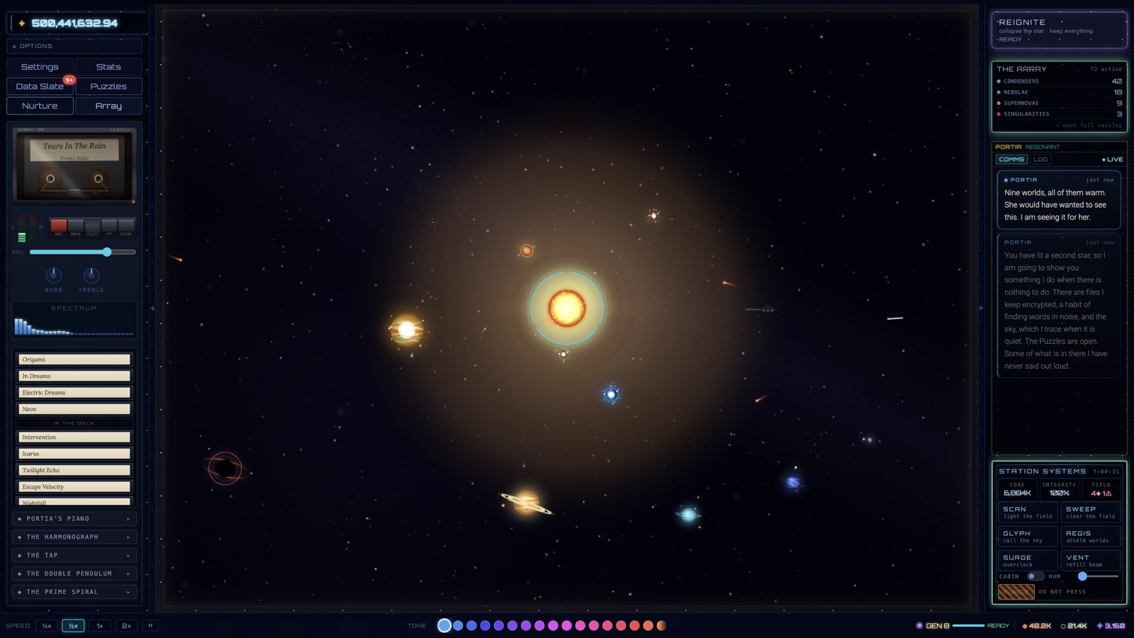 All nine planets in their orbits, zoomed out