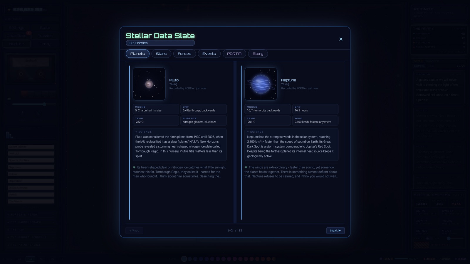 The Data Slate journal listing discoveries